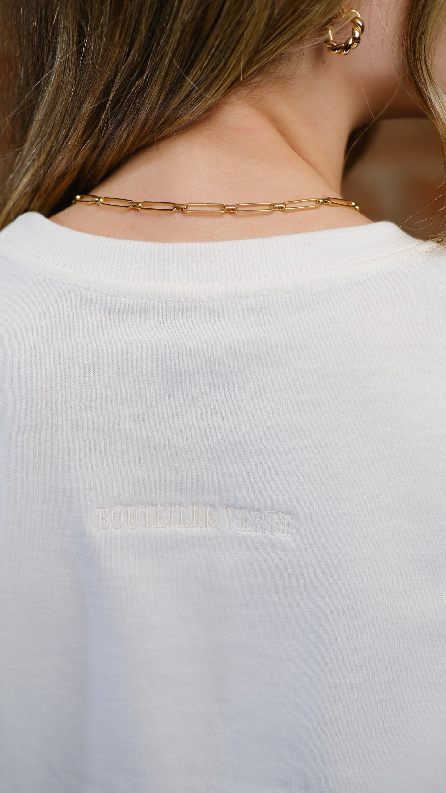 Camiseta Bouteille Verte off-white