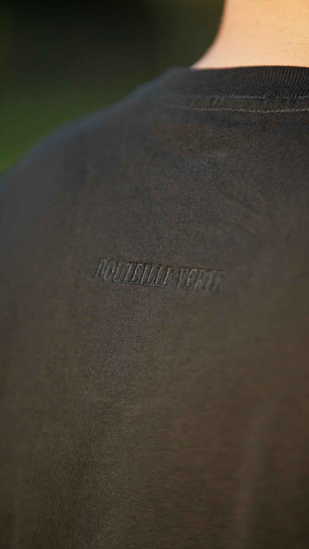 Camiseta Bouteille Verte preta