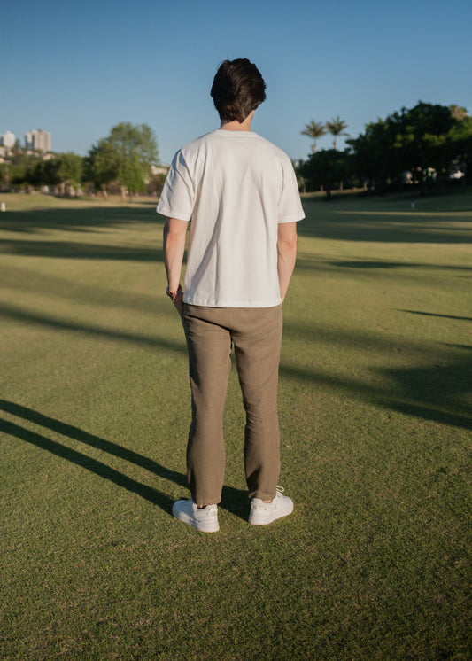 Camiseta C’est la vie off-white