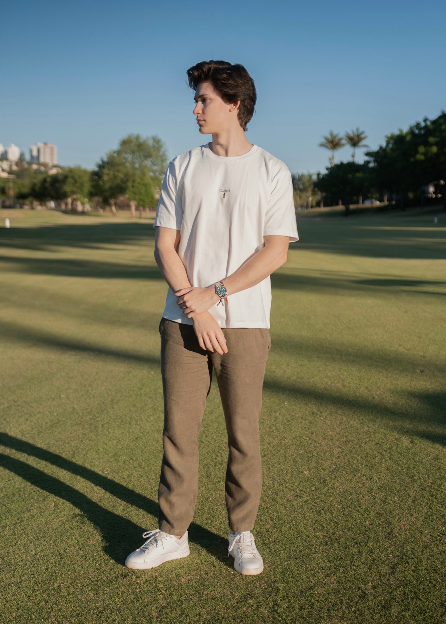 Camiseta C’est la vie off-white