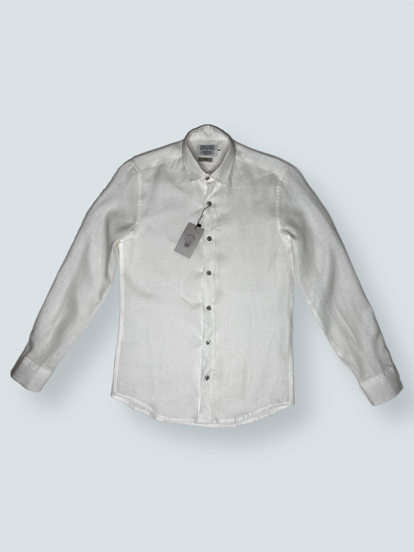 Pearl White Linen Shirt