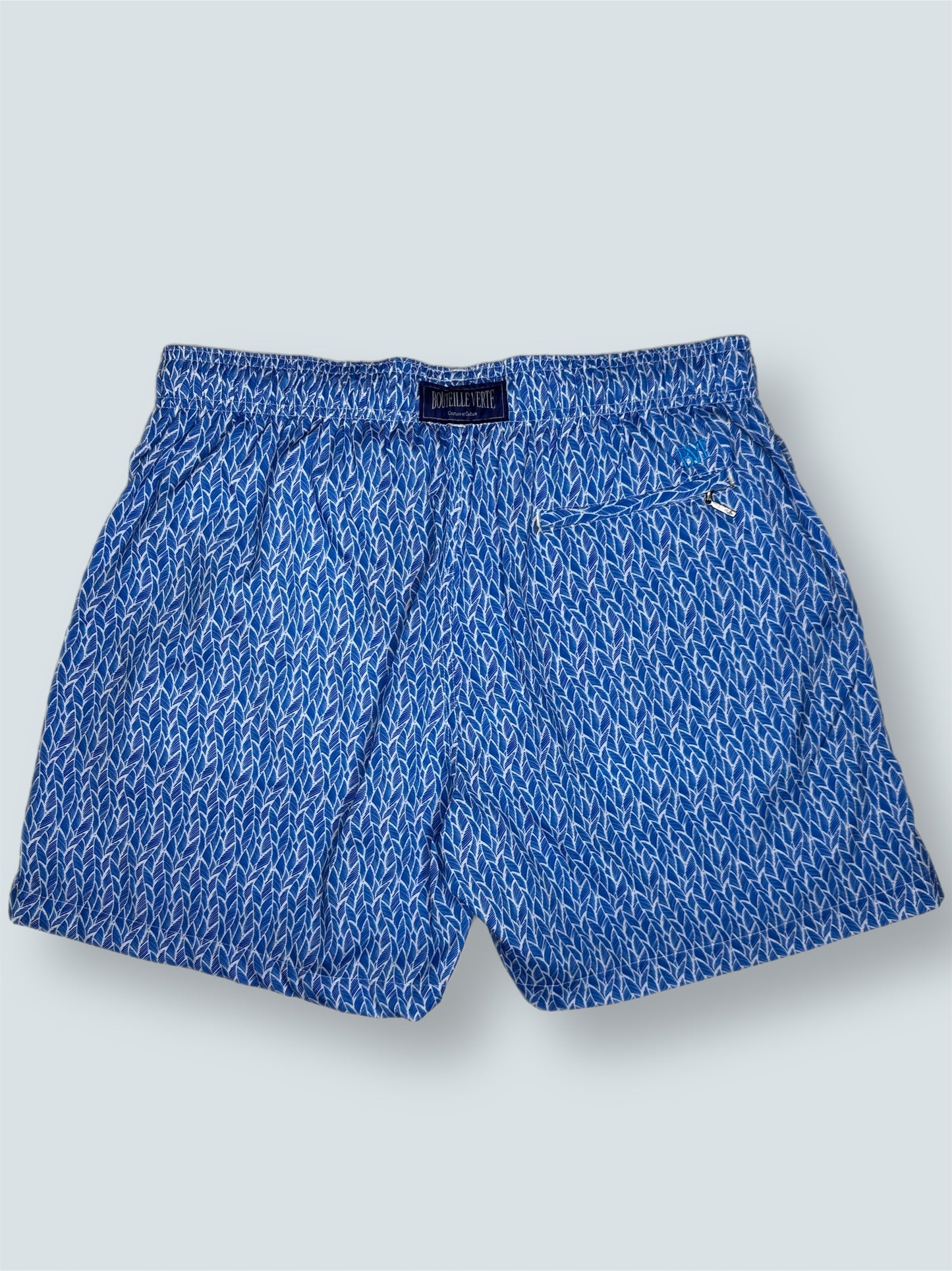 Shorts Blue Leaves