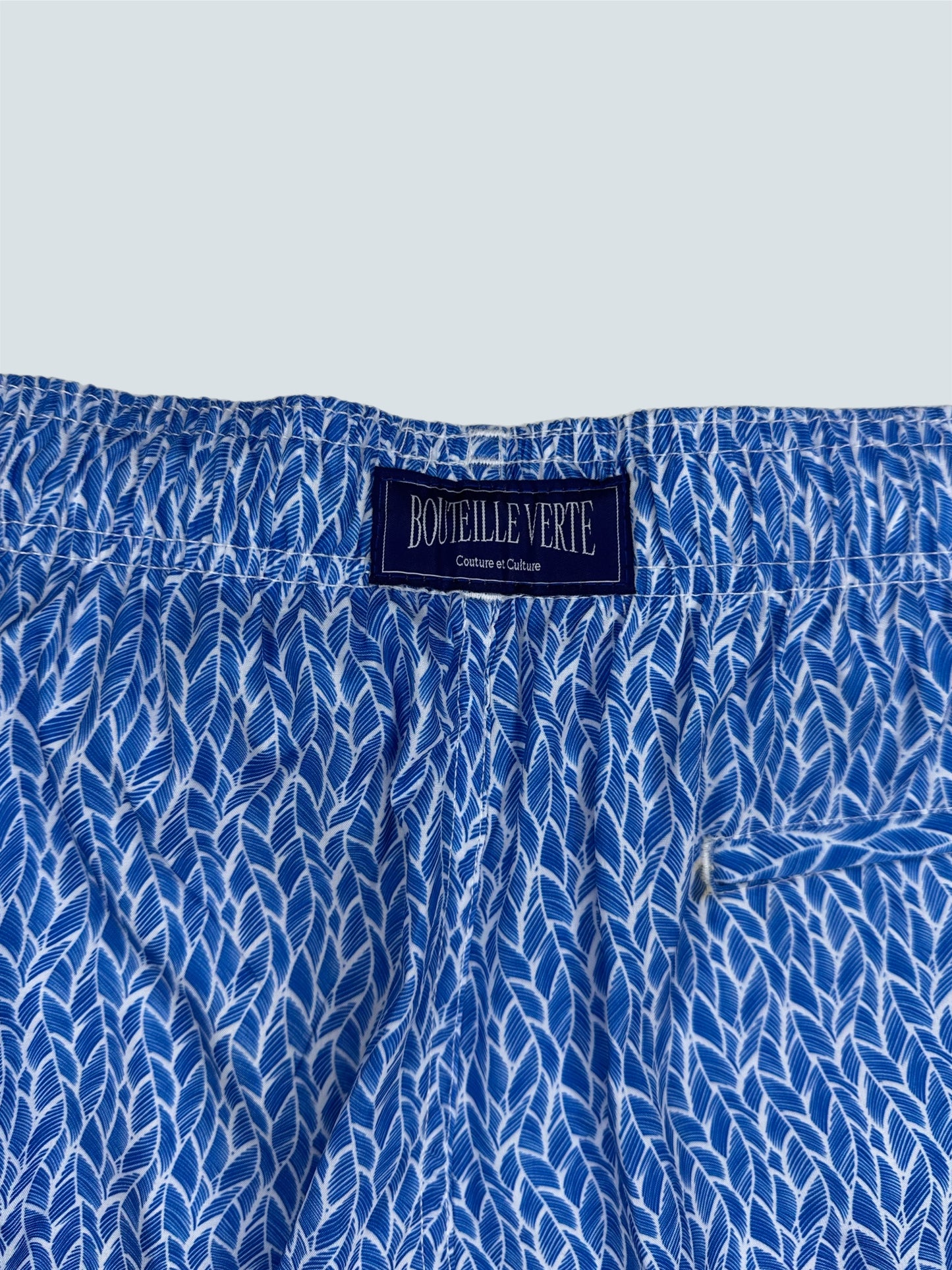 Shorts Blue Leaves